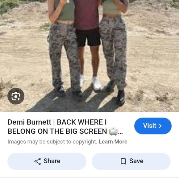 Abercrombie & Fitch TV DEMI BURNETTS Trousers Relaxed Fit Camo Pants Y2k Insta - Picture 5 of 16